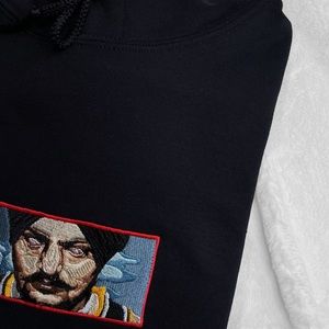 Sidhu Moosewala Custom Embroidered Sweater